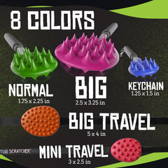 Cactus Scratcher portable back scratcher in pink fits in bag