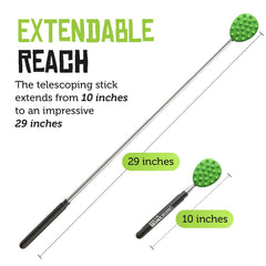 Cactus Scratcher telescopic-handle features secure-locking for steady use.