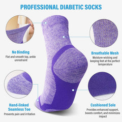 CaiDieNu non-binding top design gentle fit for edema-prone feet
