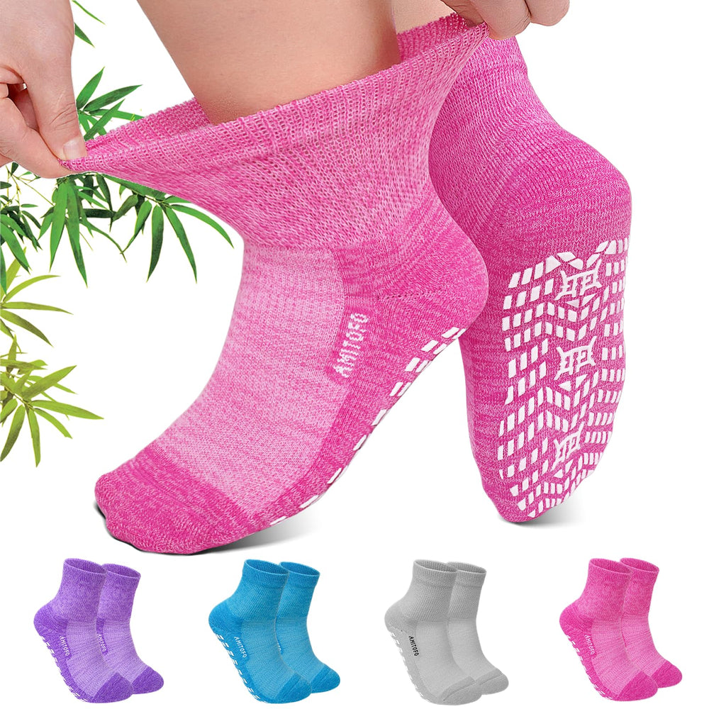 CaiDieNu non-slip diabetic ankle sock with grip for safer steps