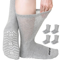 CaiDieNu non-slip diabetic socks front view for all-day comfort