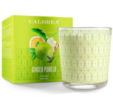 Vela Caldrea Ginger Pomelo en envase de vidrio para ambientar la sala