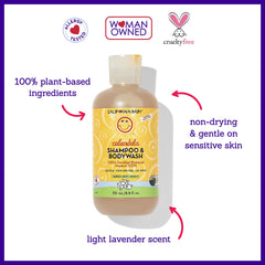 California Baby Lavender Body Wash close-up highlighting soothing scent for bedtime routine