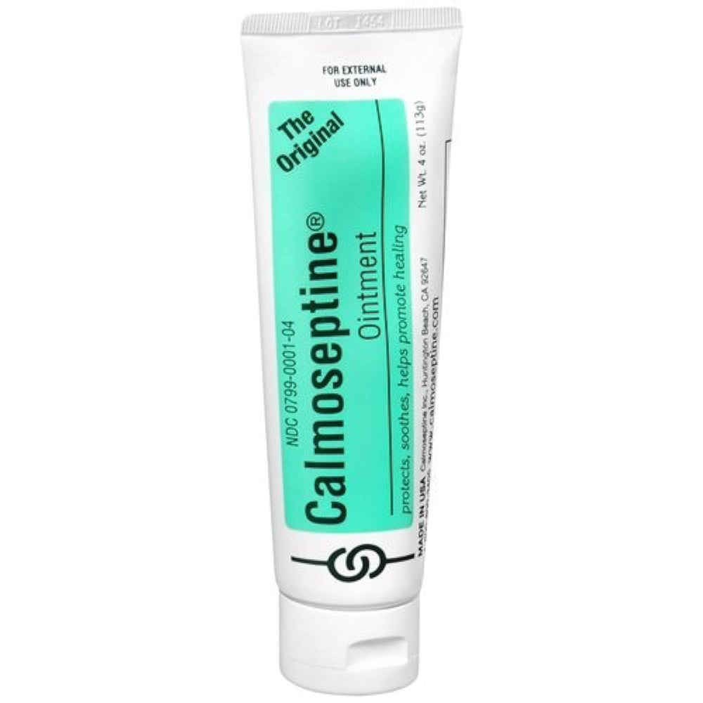 Calmoseptine diaper rash ointment tube pack-2 offers portable skin protection and quick relief.