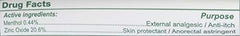 Calmoseptine ointment 4oz pack8 applied on skin to illustrate usage.