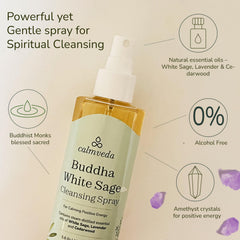 Calmveda water blessing spray with Tibetan blessing for sacred space