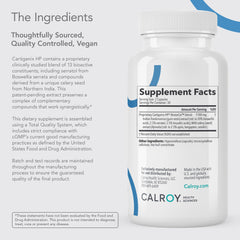 Ingredient list of Cartigenix HP shows science-backed components.