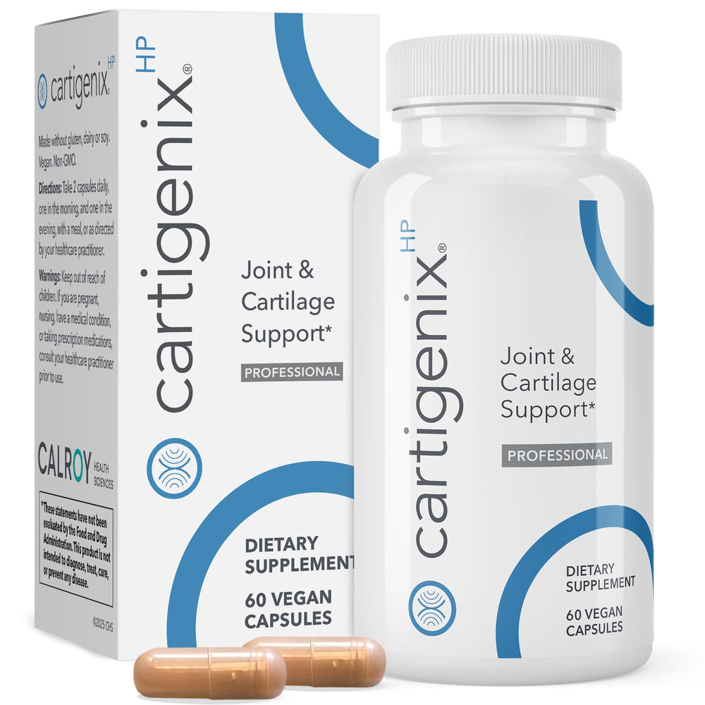 Cartigenix HP joint bottle with vegan capsules for daily joint support.