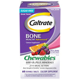 Caltrate Chewables sabor cereza, masticable para apoyar huesos y músculos.