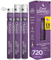 Cani Brands Sleep Spray bottle close-up for compact night shift relief