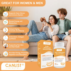 CANLIST energy metabolism support capsules suggest daily vitality.