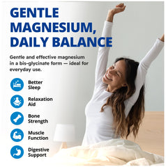 CanPrev magnesium bisglycinate capsules dispensed for easy dosing.