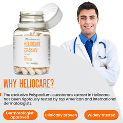 Cantabria Labs Heliocare Fernblock PLE technology closeup highlighting antioxidant action.