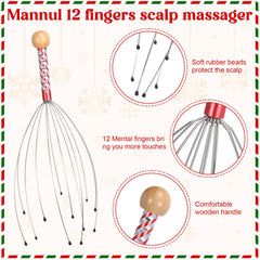 Capoda clear gift bags showcasing massagers in festive setup
