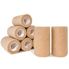 CARBOU 8-pack beige bandage wrap packaging for on-the-go first aid