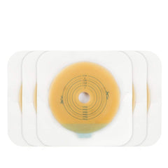 CARBOU adhesive skin barrier close-up shows air-permeable coating for gentle skin contact.