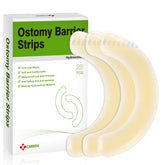 CARBOU ostomy barrier strips pack shows secure adhesion for leak protection