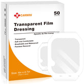 CARBOU transparent film dressing 4x4.75-inch ready-to-use patch for fast wound protection