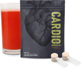 Cardio Miracle nitric oxide bottle demonstrates a daily heart-support ritual and clean energy.
