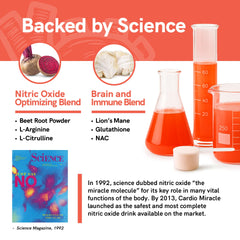 Cardio Miracle scoop emphasizes simple daily dosing for endurance support.