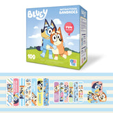 CARE BAND Bluey Kids Bandages pack shot showing 100-count box for minor injuries