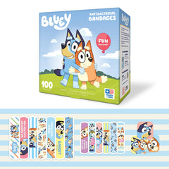 CARE BAND Bluey Kids Bandages pack shot showing 100-count box for minor injuries