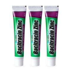 CareAll Bacitracina Zinc Ungüento 1 oz en tubo, listo para aplicación en cortes menores.