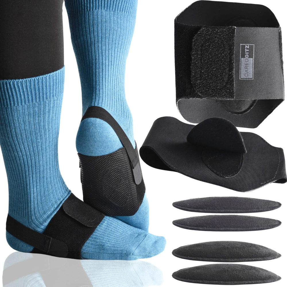 Caredgitz Arch Support Brace with removable pads enhances arch comfort and stability during daily activities.