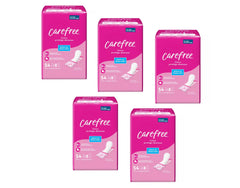 Carefree Acti-Fresh Body Shape pantiliner front view shows soft, daily-comfort surface.