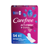 Carefree Acti-Fresh body-shaped pantyliner pack front view for daily protection