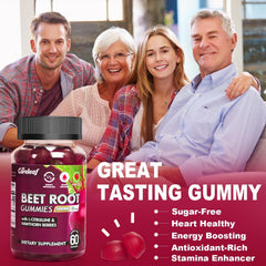 careleaf sugar-free vegan beet root gummies bottle with easy daily use