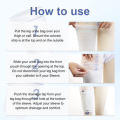 CARER Healthcare urine bag holder fixed on leg sleeve prevents slipping.