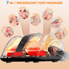 CARESKYpro Shiatsu Foot Massager heat levels displayed, enhancing warmth during sessions.