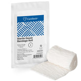 CareStock gauze rolls front view; sterile and ready for wound care