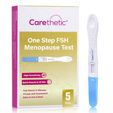 Carethetic FSH test midstream kit for menopause insights.