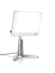 Carex Day-Light Classic Plus front view showing glare-free 10,000 lux therapy light.
