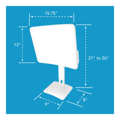 Carex Day-Light Elite glare-free screen for steady desk lighting.