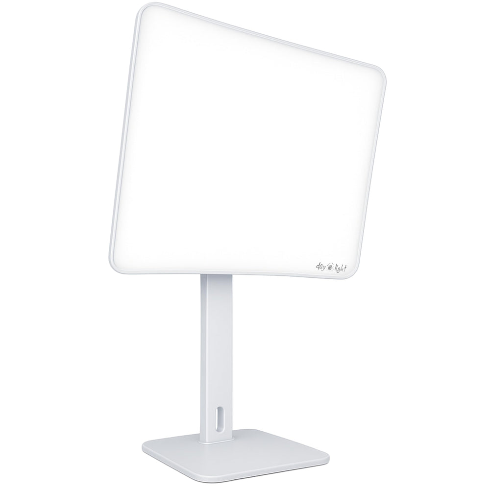 Carex Day-Light Elite lamp at 12 inches delivers mood-boosting 10,000 lux light.