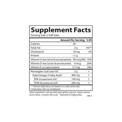 Label highlights Norwegian Arctic cod origin and certifications