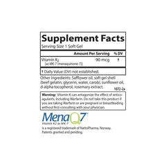 Carlson K2 MK-7 lab-tested potency seal on packaging.
