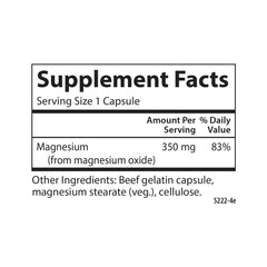 Carlson Magnesium capsules close-up emphasizing easy-to-swallow design.