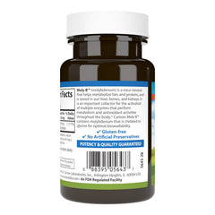 Carlson Moly-B capsules arranged to illustrate vegetarian tablet form.