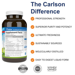 Carlson Solar D Gems bottle back shows serving details for informed use.
