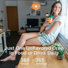 Drop added to smoothie or yogurt for effortless vitamin D3 intake.