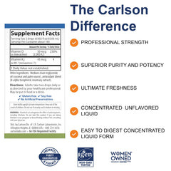 Carlson Super Daily D3 + K2 dropper ready for a two-drop serving.