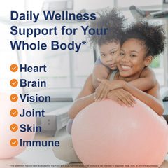 Carlson Super DHA 500 mg softgels being poured for easy daily intake