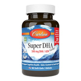 Carlson Super DHA Gems bottle with softgels for daily wellness