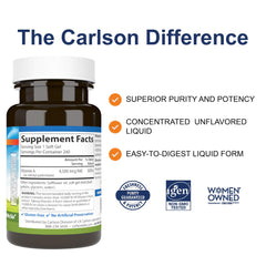 Carlson Vitamin A softgel capsules close-up for easy daily use