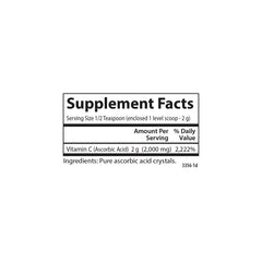 Carlson Vitamin C crystals dissolve quickly in water for easy mixing.