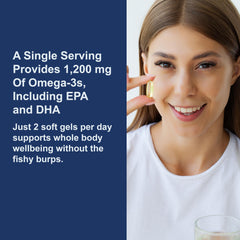 Carlson Wild-Caught Norwegian oil bottle emphasizing sustainably sourced fish oil